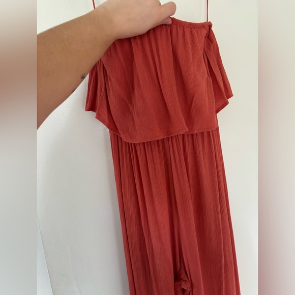 Coral/Pink Halter Top Romper Women’s S/M EUC - Picture 5 of 6